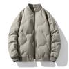 Down Jacket Men's Winter New Fashion Fashion Stand Collar Loose Light and Warm Casual Bread Jacket Trendy Brand Men's Clothing