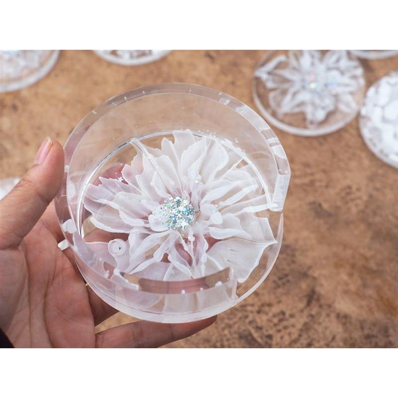 1 шт. DIY кристаллическая форма для эпоксидной смолы, круглая коробка для подставок, ящик для хранения, зеркало, силиконовая форма для смолы ZH