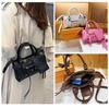 Trendy Cool Locomotive Bag Women's New Fashion Popular Portable Pink Pillow Bag Shoulder Messenger Bag