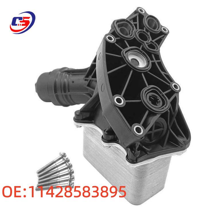 Масляный радиатор и сборка масляного фильтра двигателя BMW B58 (алюминий)