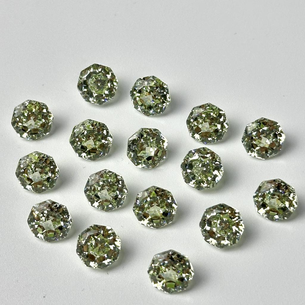 Восьмиугольный циркон огранки «Принцесса», 6/8 мм, с покрытием Super Sparkle для изготовления украшений своими руками