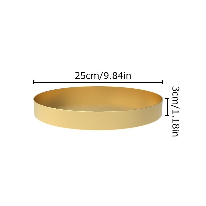Железное искусство Тарелка для закусок Украшения Однотонная Подставка Подсвечник Тарелка Декоративный Круглый Дизайн Многоцелевые Товары для дома