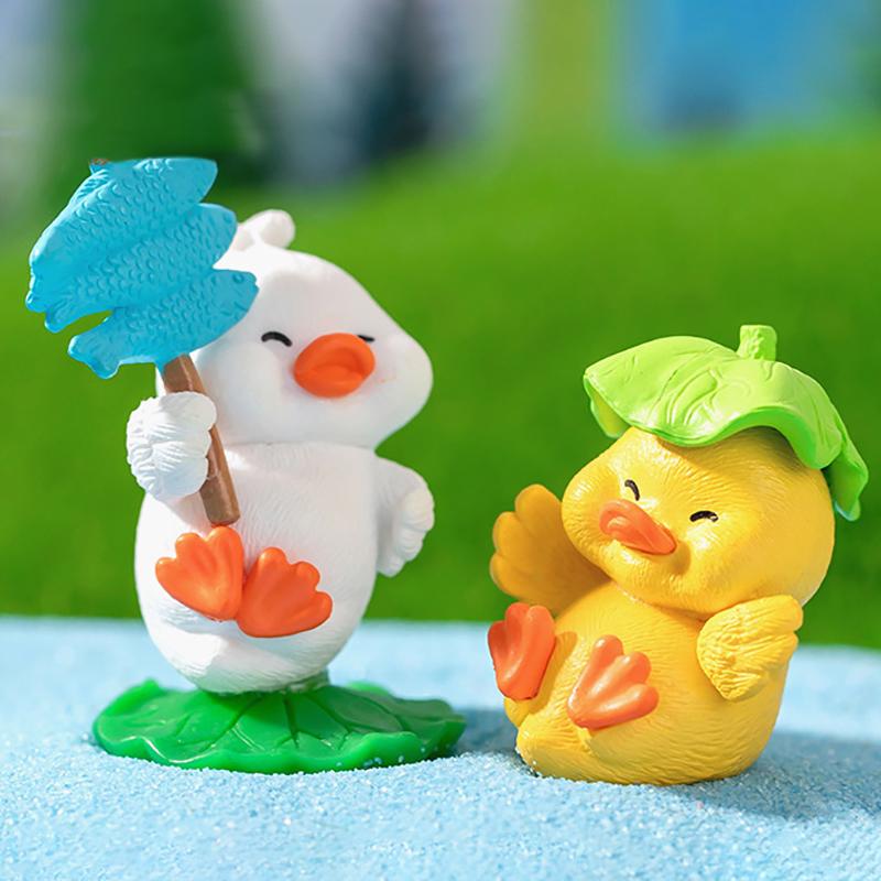 Micro Landscape Cute Little Yellow Duck Animal Figure Blind Box Gardening Landscaping Decoration Desktop Small Ornaments