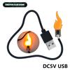 Светодиодная вспышка свеча свет и USB интерфейс DC 5V 2200K Edison Flame Filament мерцающий светодиод pcb декоративные лампочки аксессуары