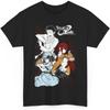 Новая аниме-футболка Steins Gate Мерч Повседневная футболка с коротким рукавом Унисекс Футболка Чистый Высококачественный Люкс Оверсайз Горячий продукт Классика