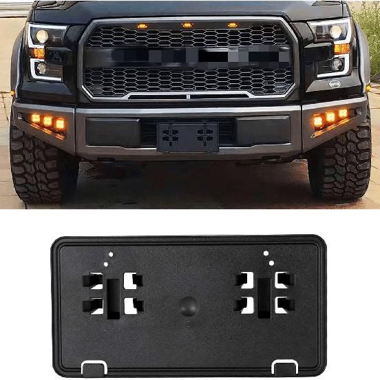 Car Front Bumper License Plate Bracket Mounting Holder for Ford F150 2018   JL3Z-17A385-BA