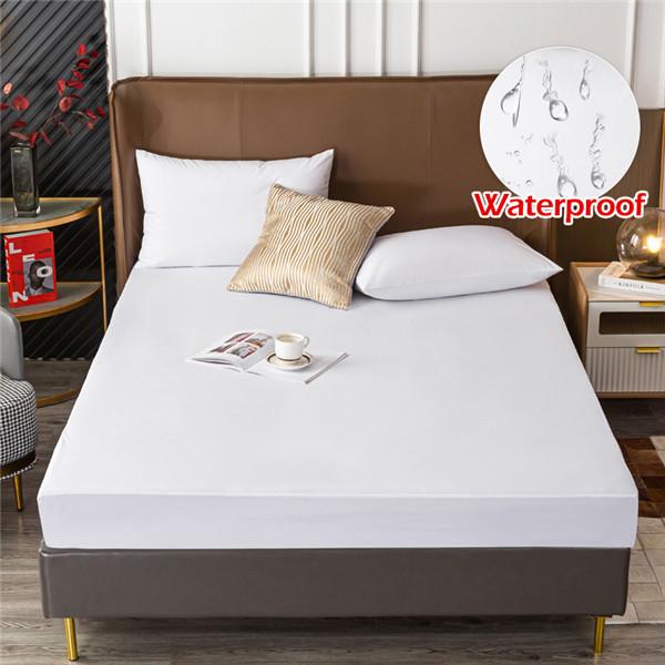 Super Waterproof Bed Fitted Sheet Bedcover Home Bed Cover Mattress Covers With Elastic For Single Double Bed No Pillowcases