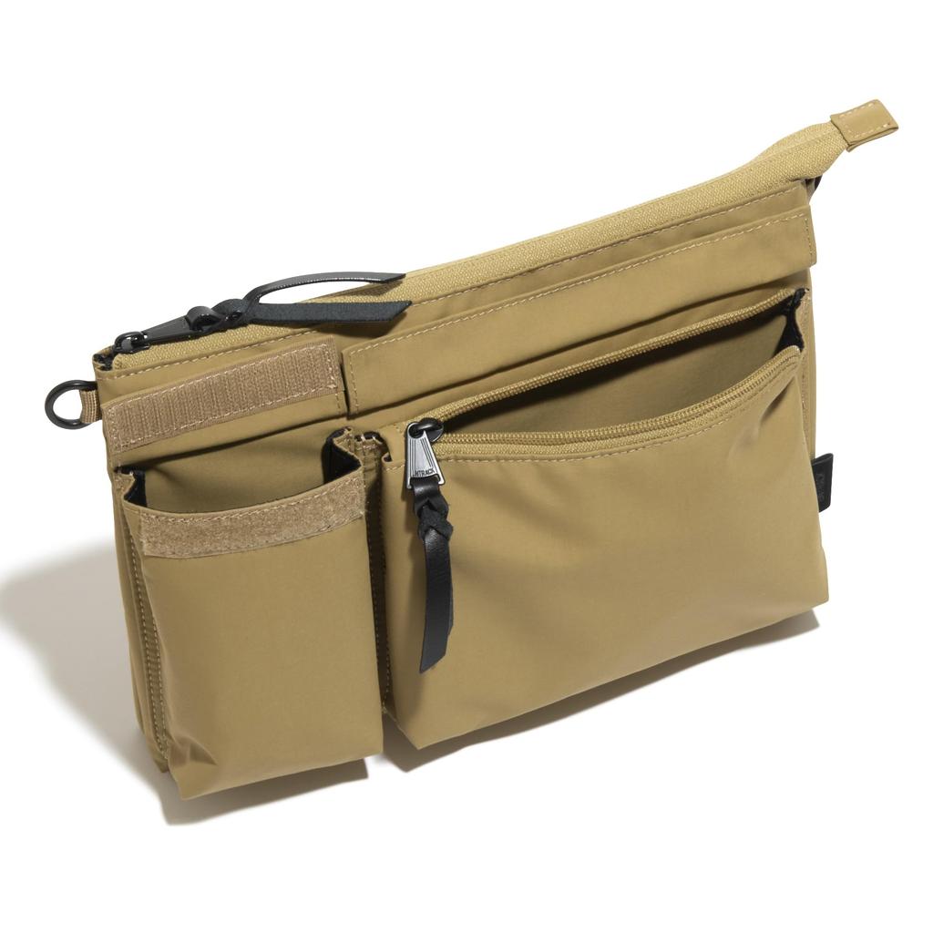 Сумка через плечо Sacoche Бежевая [Антрацит] CITY/3LS №60372