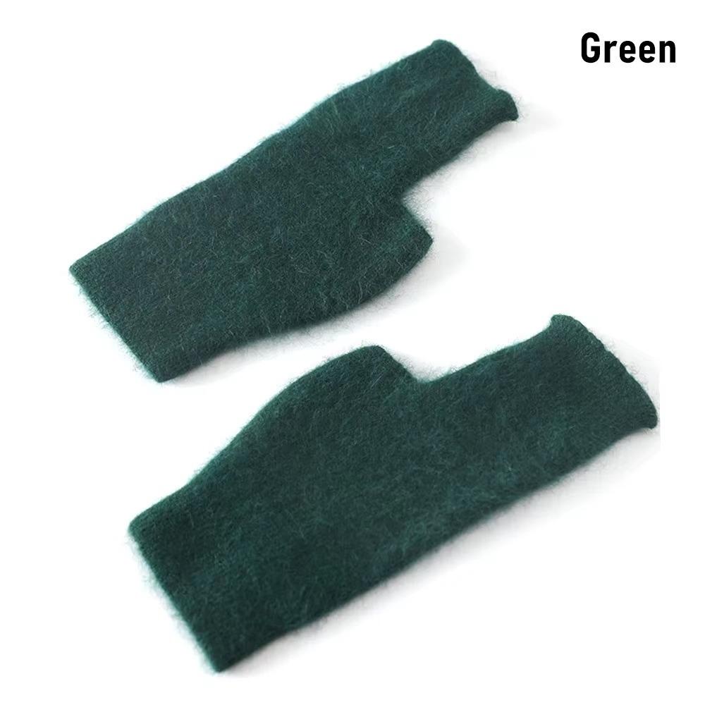 Wrist Length Winter Gloves Warm Knitted Wool Gloves Fashion Cashmere Gloves Unisex
