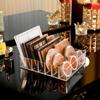 7 Compartments Storage Box Clear Plastic Makeup Cosmetic Stand Holder Makeup Lipstick Eyeshadow Palette Storage Organizer #ww