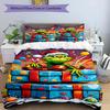3pcs Duvet Cover Set (1*Duvet Cover + 2*Pillowcase, Without Core), The Grinch Print Bedding Set, Bedroom Decor, All‑Season, Birthday Gift