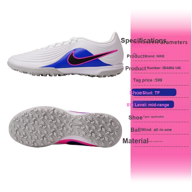 Nike Кроссовки unisex Tiempo Maestro Academy TF Low White Racer Blue Pink-Blast Black IB4484-146