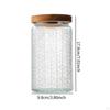 1000ml with Wood Lid Cereal Canister Glass Storage Pantry Jar for Candy Nuts Rice