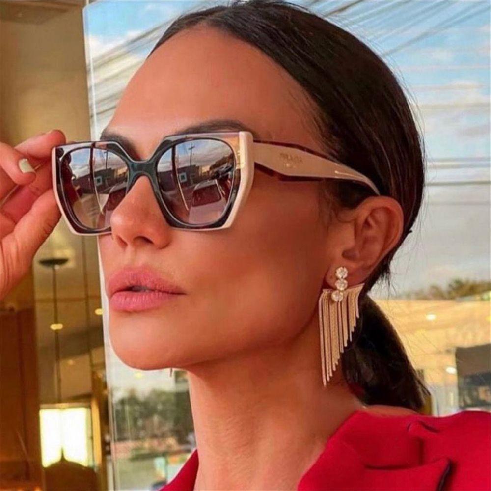 Квадратные солнцезащитные очки, новая мода, нестандартная оправа для женщин и мужчин, очки больших размеров, женские солнцезащитные очки, трендовые солнцезащитные очки UV400