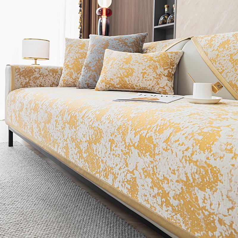 Подушка для дивана Four Seasons Универсальная легкая роскошная нескользящая подушка Кожаный чехол для дивана Универсальный универсальный чехол Полотенце на спинку