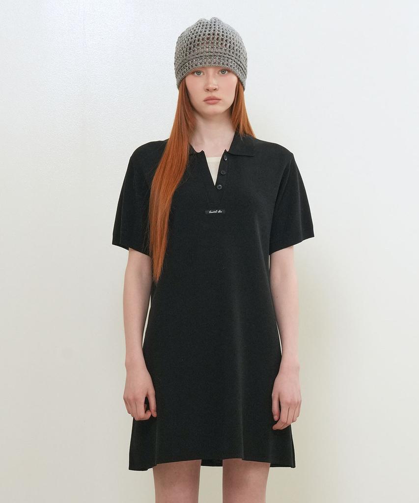 General Idea Layered Collar Easy Dress [Black] / Gf2Lop510