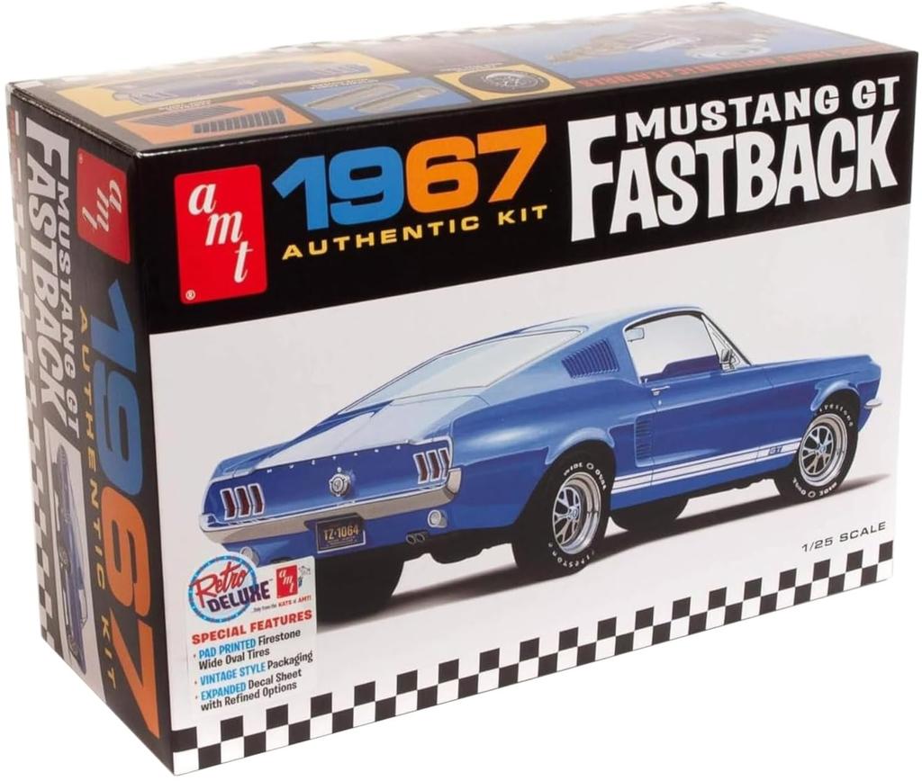 PLATZ AMT 1967 Ford Mustang GT Fastback Plastic Model IT1241 1/25 (Car)