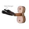 Detachable Rosewood Wall Mount Violin Hanger Hook with Bow Holder for Store Show Storage Violin