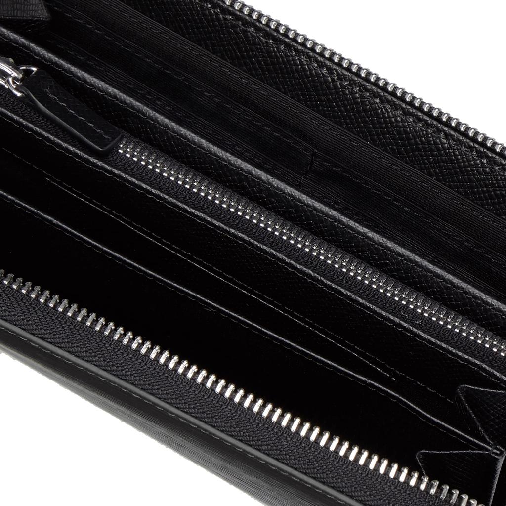 Круглый кошелек на молнии длинный длинный кошелек для RHEIN черный [Lanvin Collection] кошелек, мужской кошелек, мужчины, кошелек, мужской