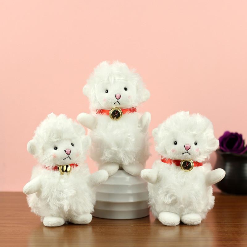 Прекрасный плюшевый брелок в виде овечки с колокольчиком, уникальная фигурка ягненка, милый брелок для модных девушек