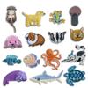 15pcs Cartoon DIY Iron On Patches Ocean Fish Sewing Supplies  Hat Bag Shoe Repair