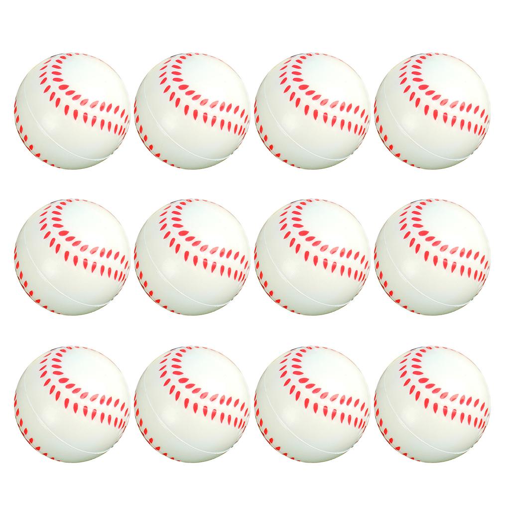 Набор из 12 мини-теннисных мячей из высокоэластичной пены, мягкий спортивный мяч для помещений и улицы для детей, набор мягких теннисных мячей из пены