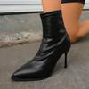Fashion Sexy High Heels Ankle Boots Women Pointed Toe Heeled Shoes Luxury Dress Party 2025 Elegant New Winter Shoes Brand Woman Pumps