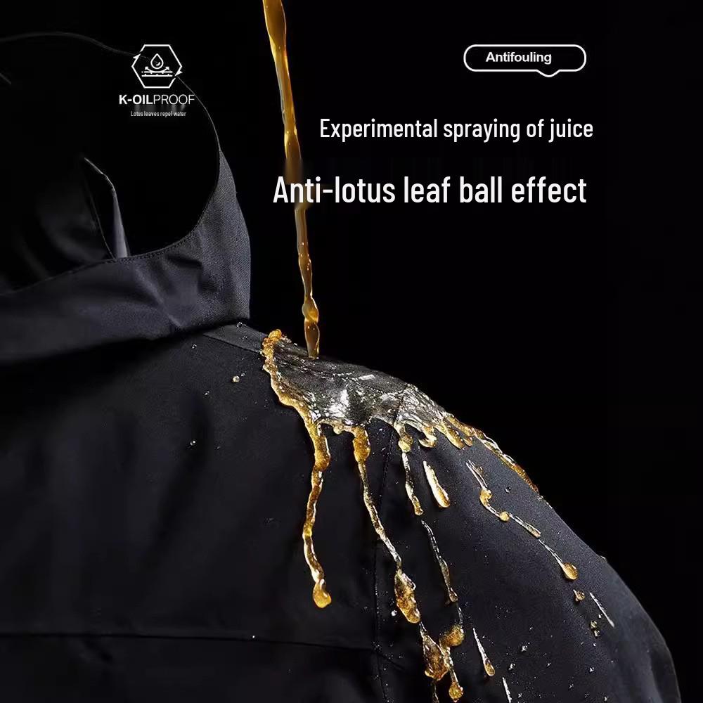 Унисекс ветровка три в одном: Теплый, Водонепроницаемый и Отстегивающийся для Осеннего и Зимнего Альпинизма