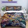 3pcs Duvet Cover Set (1*Duvet Cover + 2*Pillowcase, Without Core), Saint Seiya Print Bedding Set, Bedroom Decor, All‑Season, Birthday Gift