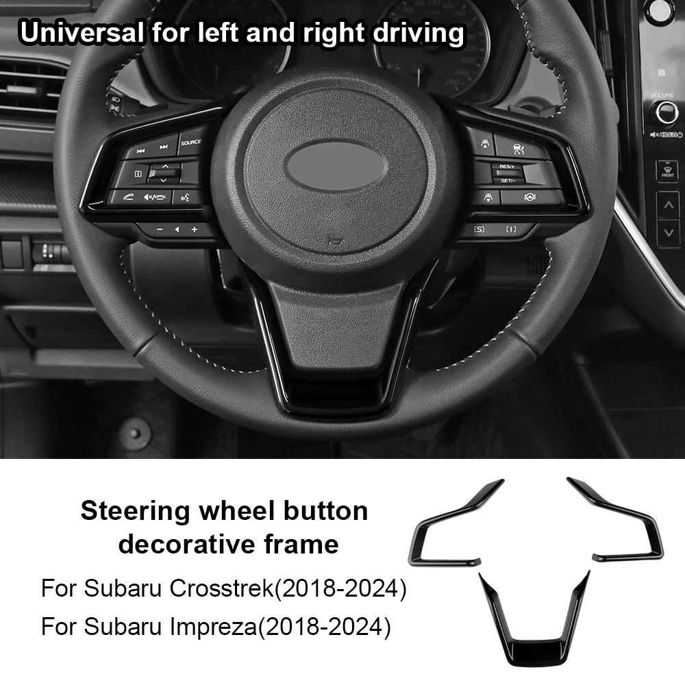 ABS Carbon Style For Subaru Crosstrek Impreza 2018 2019 2020 2025 2025 2025 2025 Car Steering Wheel Sticker Interior Accessories