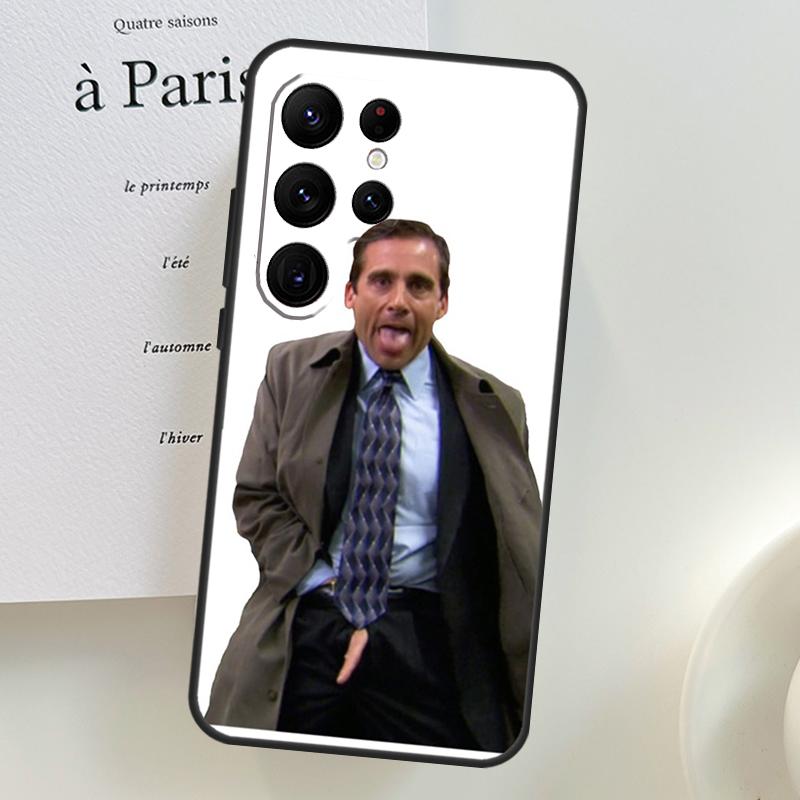 The Office Michael Scott Case For Samsung Galaxy S26 Ultra S25 S24 S23 S21 S22 Ultra S10 S20 Plus S25 FE Phone Cover