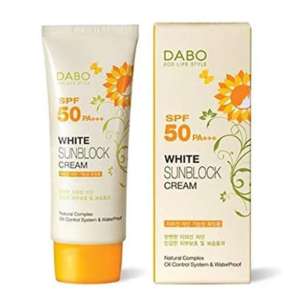 DABO Белый солнцезащитный крем SPF50 PA+++ (70 мл 2,37 фл. унция.) Солнцезащитный крем, УФ-защита (Обновление пакета)