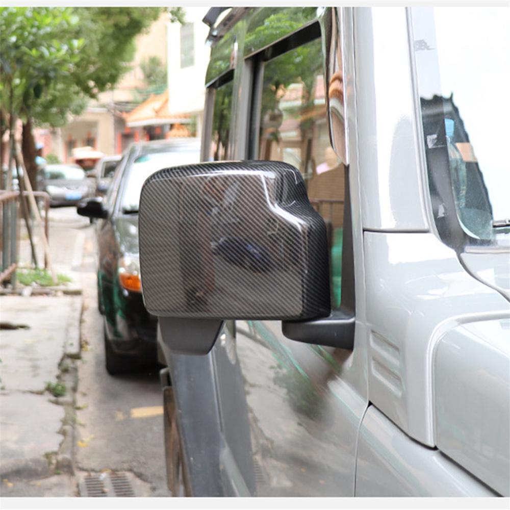 Fit For 2019-2023 Suzuki Jimny JB64 JB74 Rearview Mirror Shell Cover Trim 2Pcs