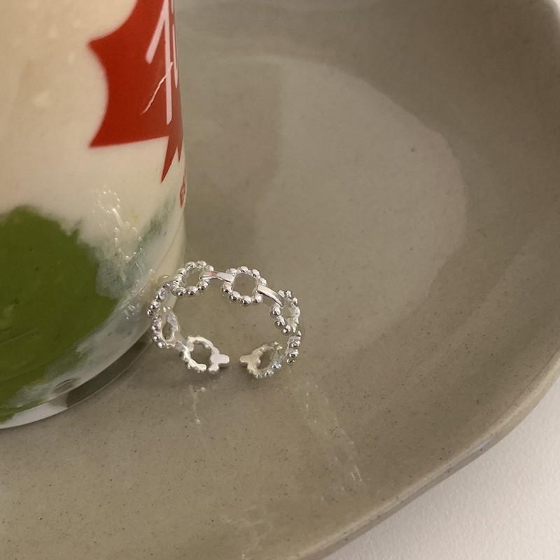 Sterling Chic 925 Silver Ring With Sparkly Zirconia Stones For Unique Womens Accessories