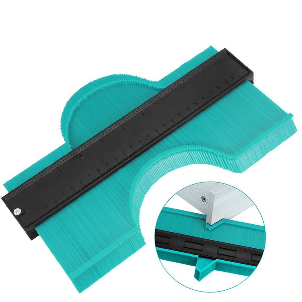Контурный калибр 10 дюймов, расширительный профильный калибр, измерительная линейка, контурный дубликатор для измерения плитки, ламината, дерева, разметочного инструмента