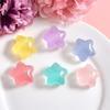 10 шт., бусины со звездами, яркие цвета, милые украшения из смолы, сделай сам, ювелирные изделия, аксессуары для чехлов для мобильных телефонов