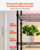 VEVOR Plant Shelf with Grow Light, 6-Tier Indoor Plant Stand, 180cm Tall Plants Display Rack with Wheels & 4/9/14H Timer