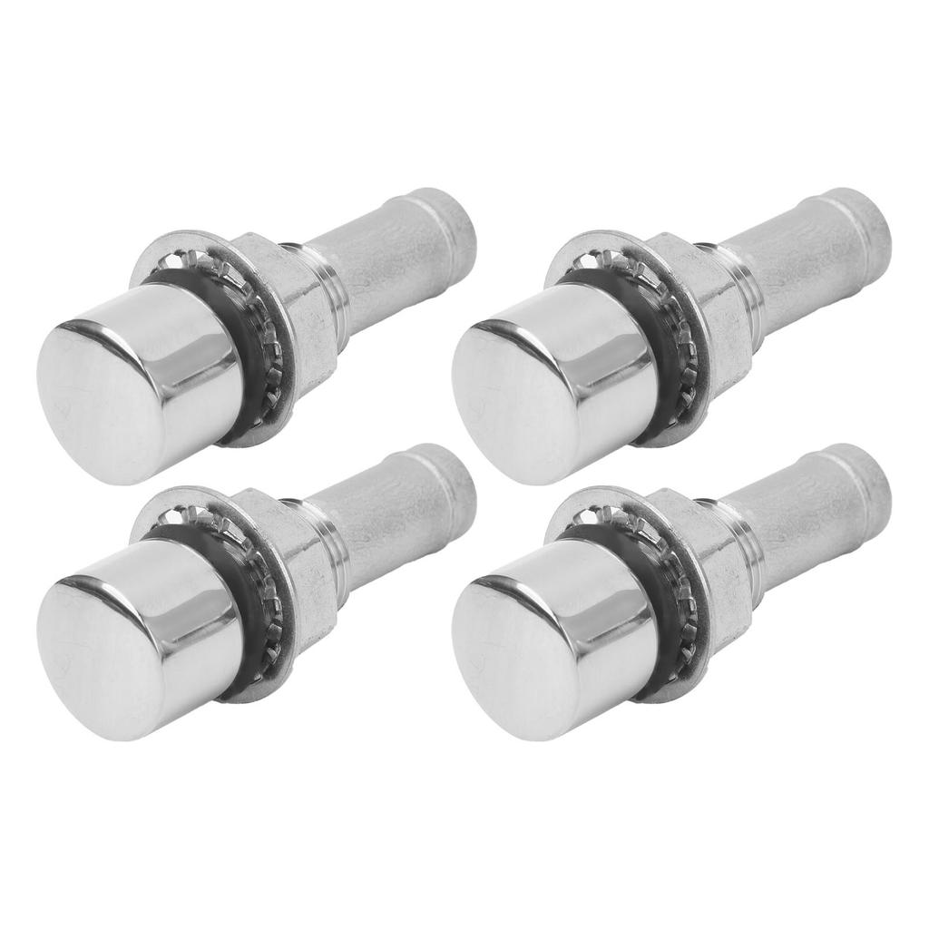 4pcs Marine Fuel Gas Tank Vent Stainless Steel 316 Straight Boat Fuel Vent for 5 8inch Hose