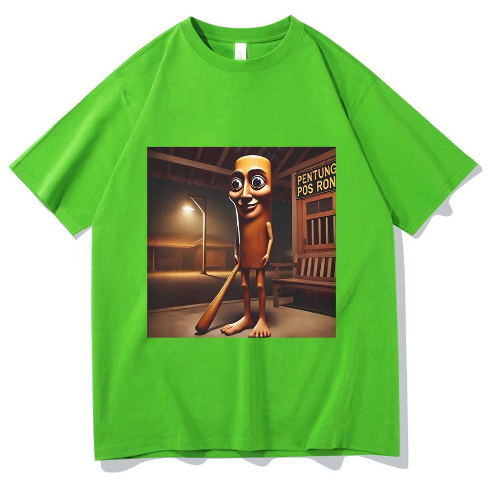 Tung Tung Tung Sahur Funny Baseball Bat Mugshot Tshirt Male Aesthetic Streetwear Men Women Casual Humor Short Sleeve T Shirts