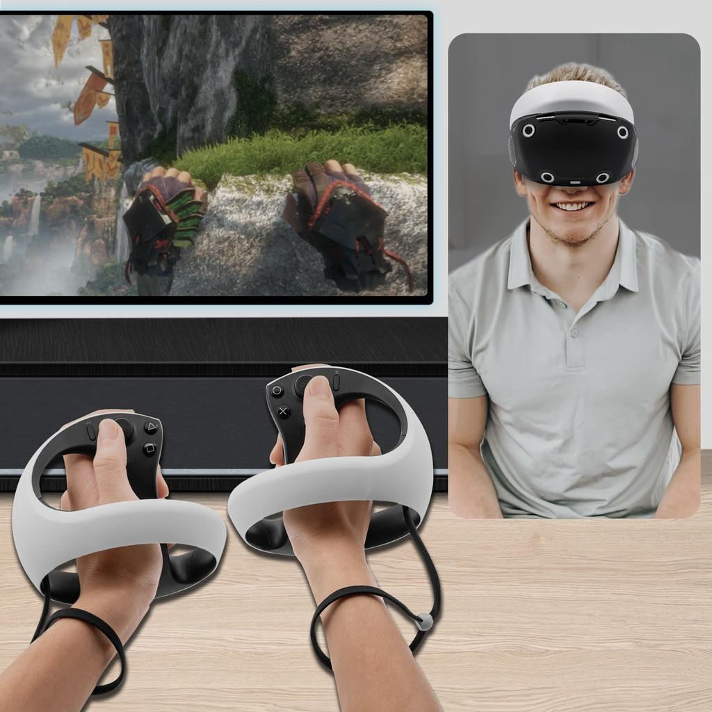 Силиконовый защитный чехол для шлема PS VR2, полноразмерная защитная крышка для гарнитуры VR, устойчивая к царапинам, моющаяся, для аксессуаров PS VR2