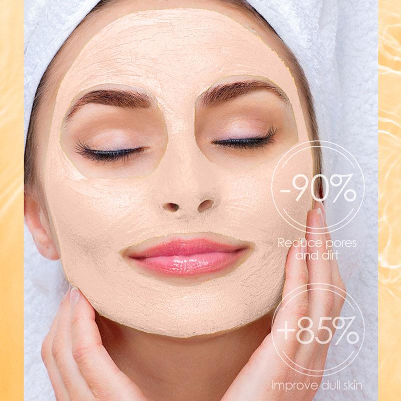 Очищающая грязевая маска из баклажана очищает поры, контролирует жирность кожи, улучшает омоложение кожи, мазок-маска