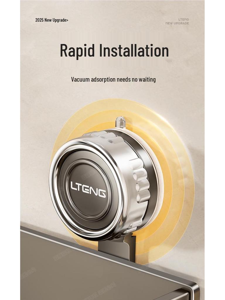 Настенная алюминиевая полка для полотенец и ванной комнаты на присосках