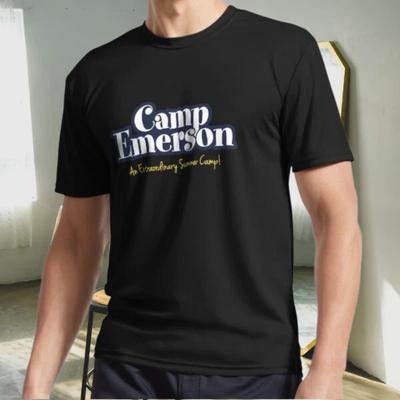 Новая футболка Camp Emerson с логотипом - Королевская синяя футболка Active Logo, смешная, размеры от S до 5XL