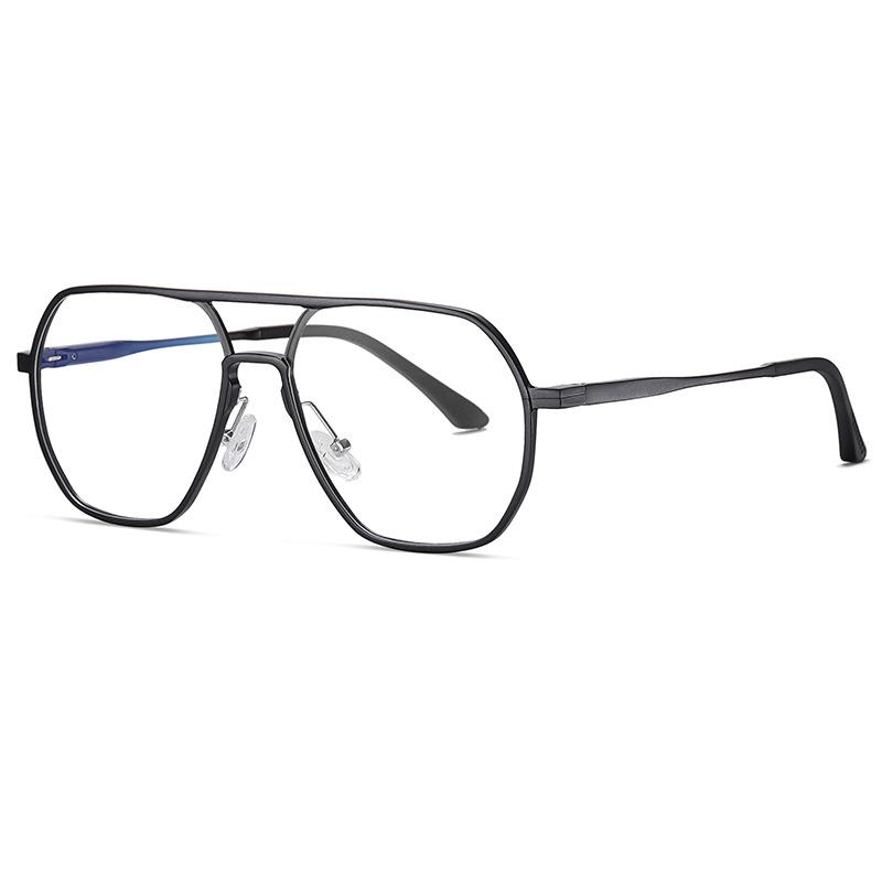 Высококачественные алюминиево-магниевые очки для чтения для мужчин, большая оправа, защита от синего света, очки-авиаторы, металлические очки для пресбиопии