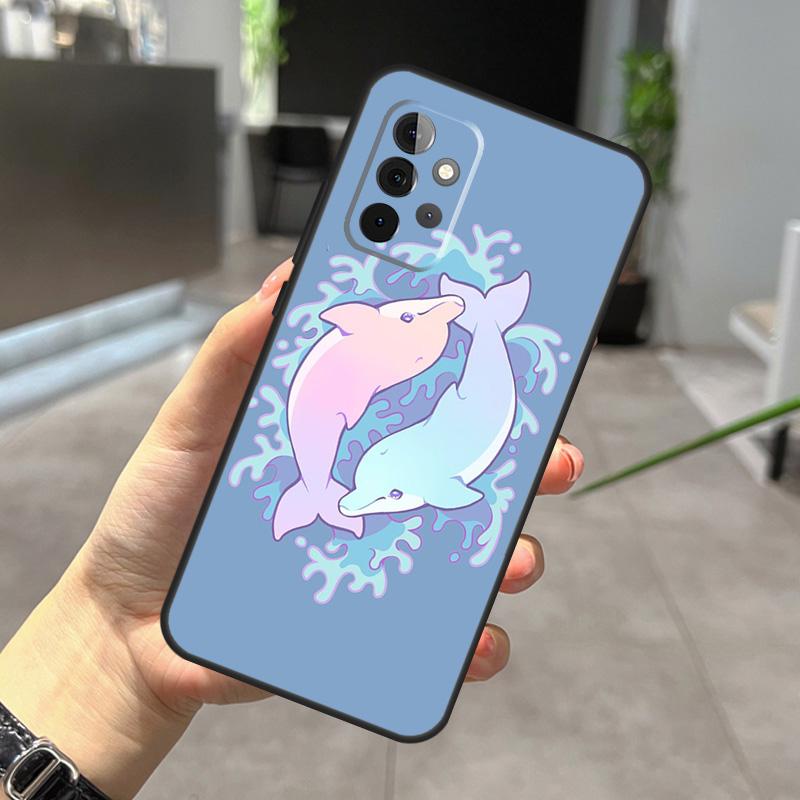 Чехол Океанский Дельфин для Samsung Galaxy A56 A36 A26 A16 A06 A25 A54 A34 A14 A52 A32 A12 A13 A33 A53 A15 A35 A55