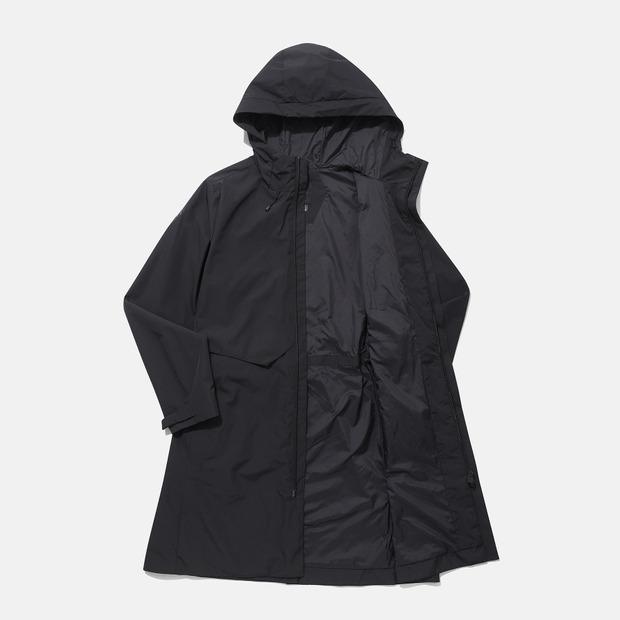 Descente [Dualis] Женское утепленное длинное пальто для непогоды Черное (Sp312Djk92)