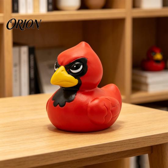 Уникальный Подарок Украшение Забавная 3D Печатная Фигурка Красной Птицы, Декор для Стола Автомобильной Приборной Панели Удобное Тактильное Украшение для Взрослых, Креативная Статуэтка Сад Двор