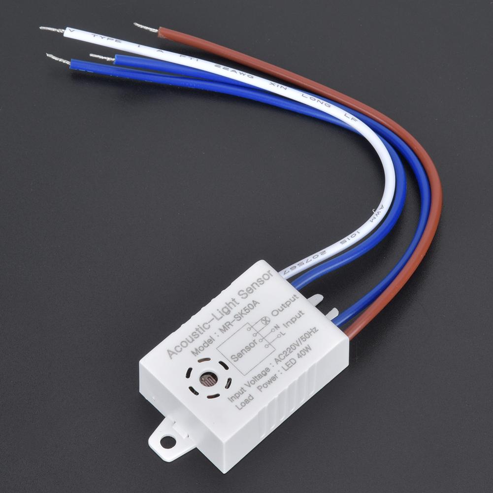 5PCs LED Sound and Light Control Switch EnergySaving Sensor High Sensitivity for Lamp
