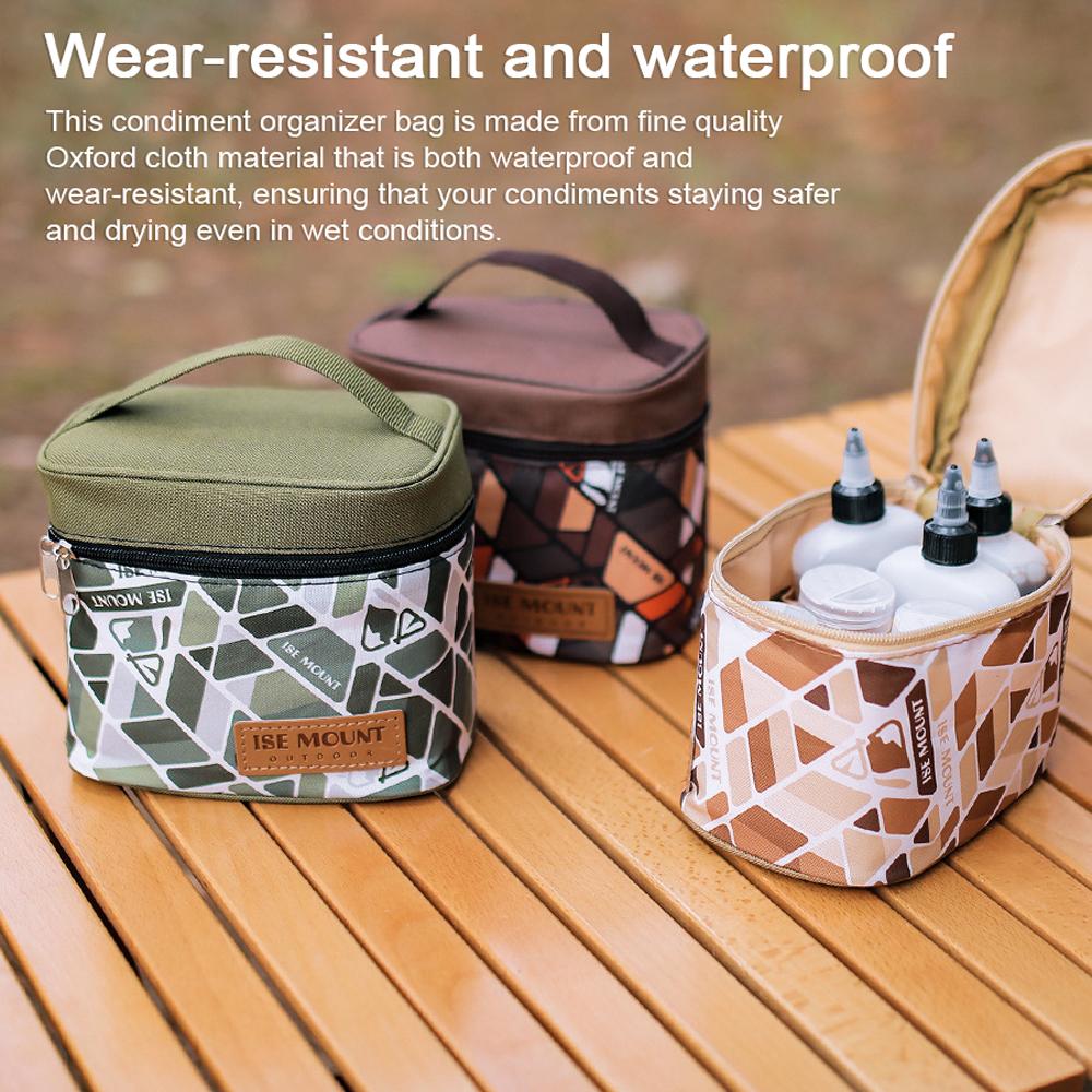 Набор для хранения приправ на открытом воздухе, баночки для хранения приправ, сумка для кемпинга, портативный набор для пикника и барбекю