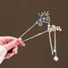 New Chinese Style Hairpin Elegant Cloisonne Flower Hair Stick For Women Vintage Exquisite Hanfu Hair Accessory Girl Hair Pins